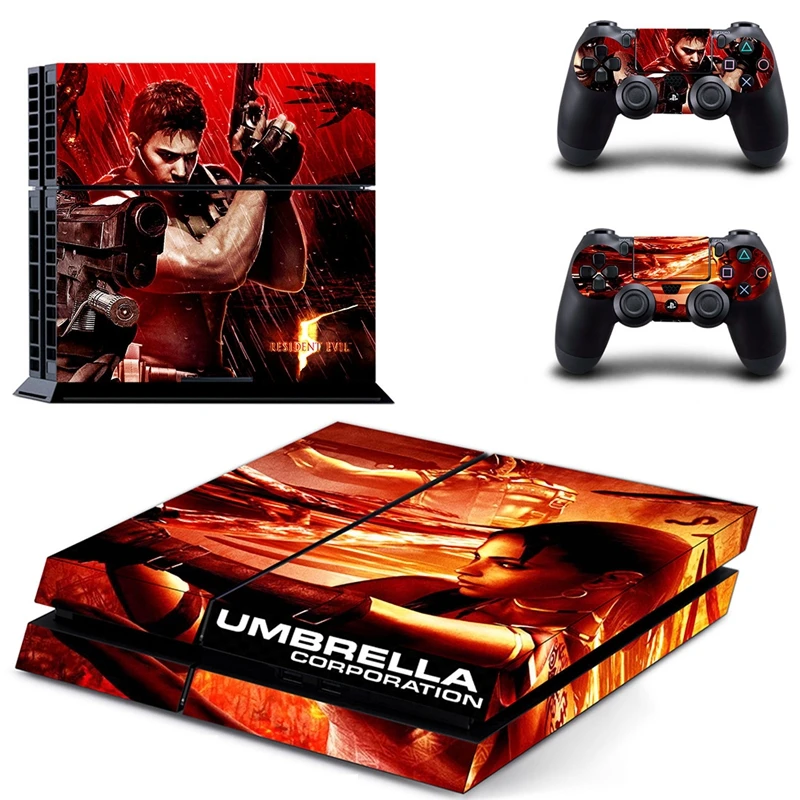 HOMEREALLY Biohazard зонтик Дизайн Наклейка для PS4 кожа ПВХ Виниловый чехол для sony Playstaion 4 консоли и контроллер скины