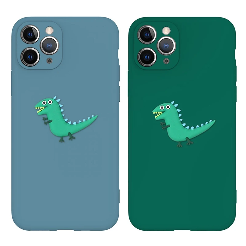 Милый мультяшный Мягкий ТПУ чехол для телефона iPhone 11 Pro Max 5 6 6S 7 8 Plus X XR XS SE 2020 мягкий
