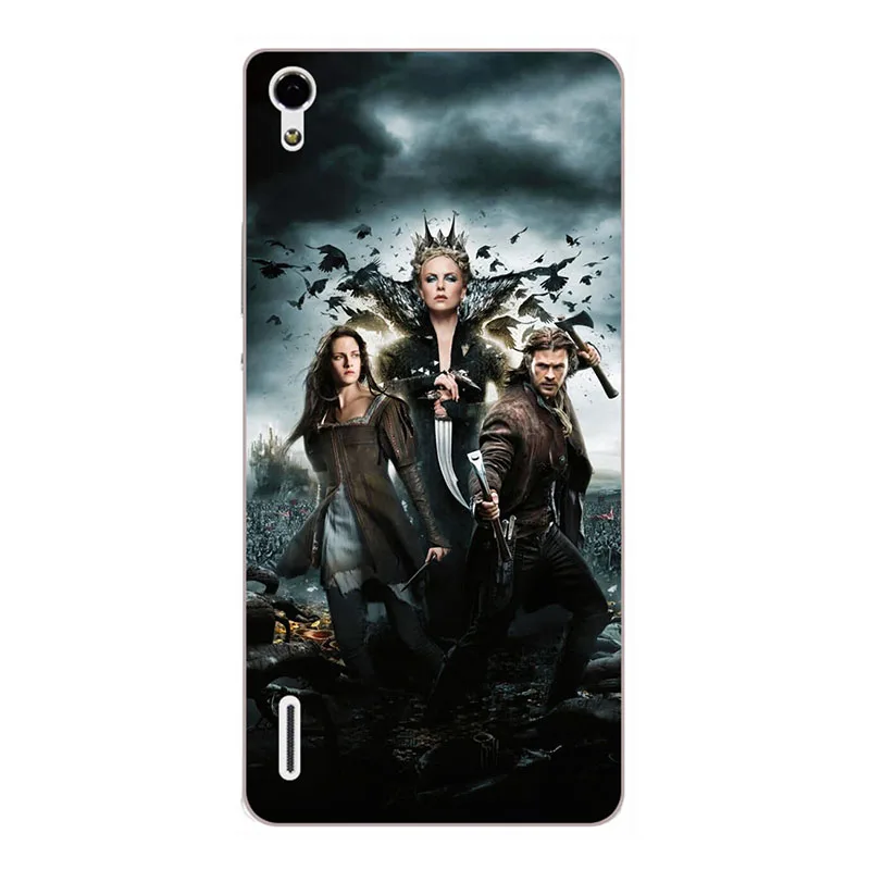 M08 Роскошный чехол с рисунком для huawei Ascend P7 P7-L00 P7-L05 P7-L10 P7-L11 арт для телефона с рисунком "Цветы" Обложка розового принципиально милые животные Coque - Цвет: M08