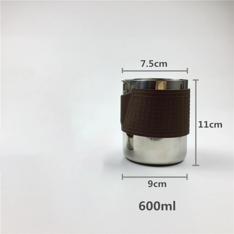 Milk Pitcher 350Ml 600Ml Stainless Steel Cup Coffee Frothing Milk Jug Art Coffee Craft Latte Cup Barista Pitcher Coffee Milk Jug