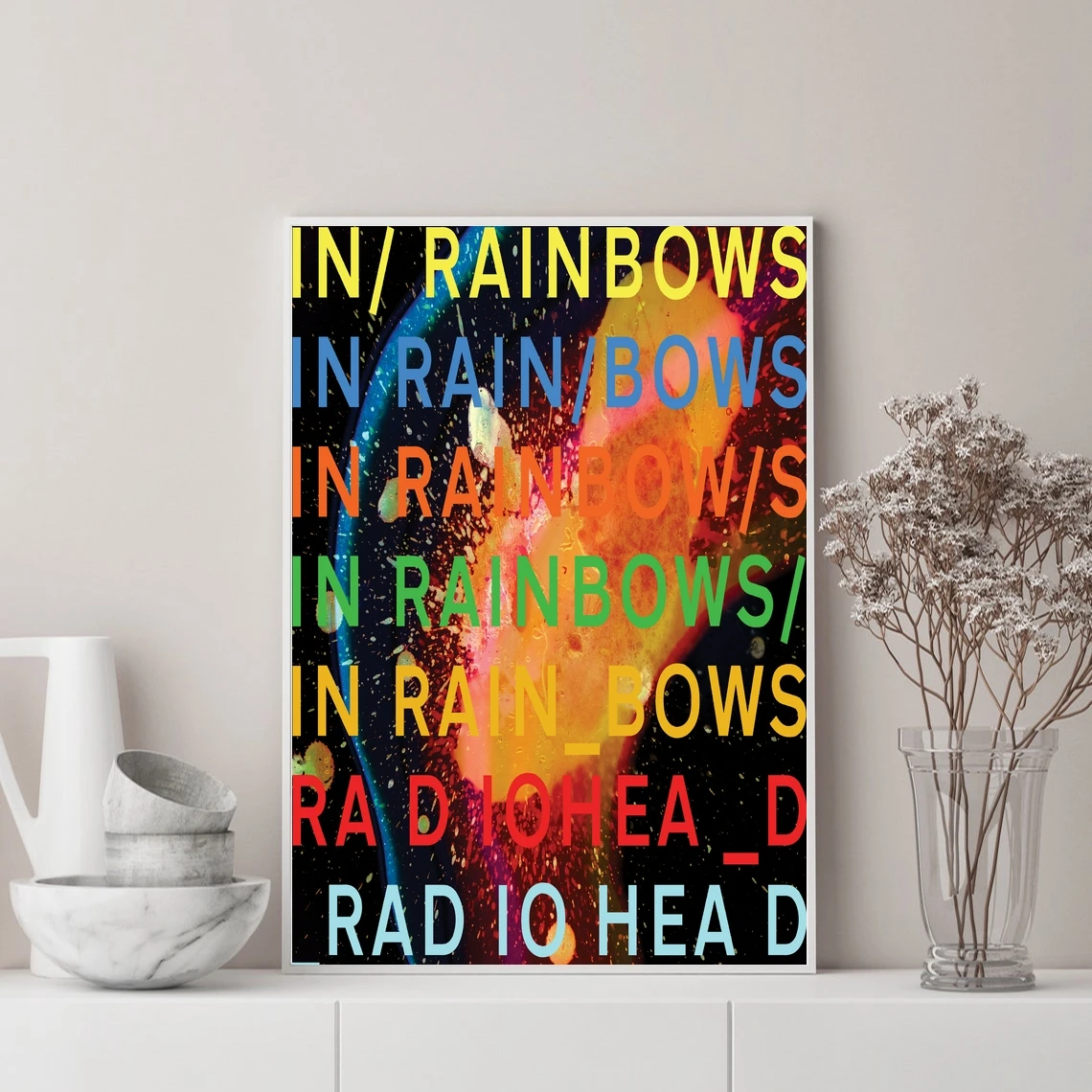 Radiohead - In Rainbows Music Album Cover Poster Singer Music Star Canvas Photo Art Poster Print