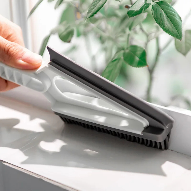 Two-in-one Window Cleaner Kitchen Glass Gap Double Head Cleaning Brush Household Wiper Tool | Дом и сад
