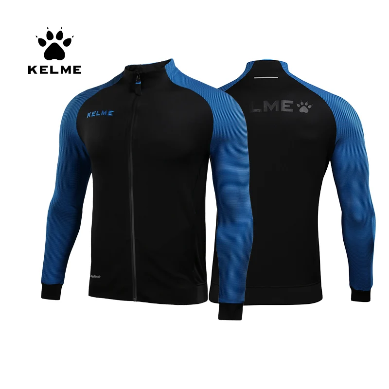 Мужская спортивная куртка KELME ветрозащитная для бега и футбола на молнии 3871300|mens