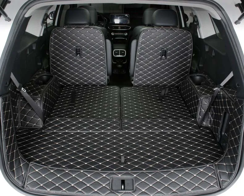 Автомобильный Стайлинг роскошный волоконный кожаный коврик для багажника