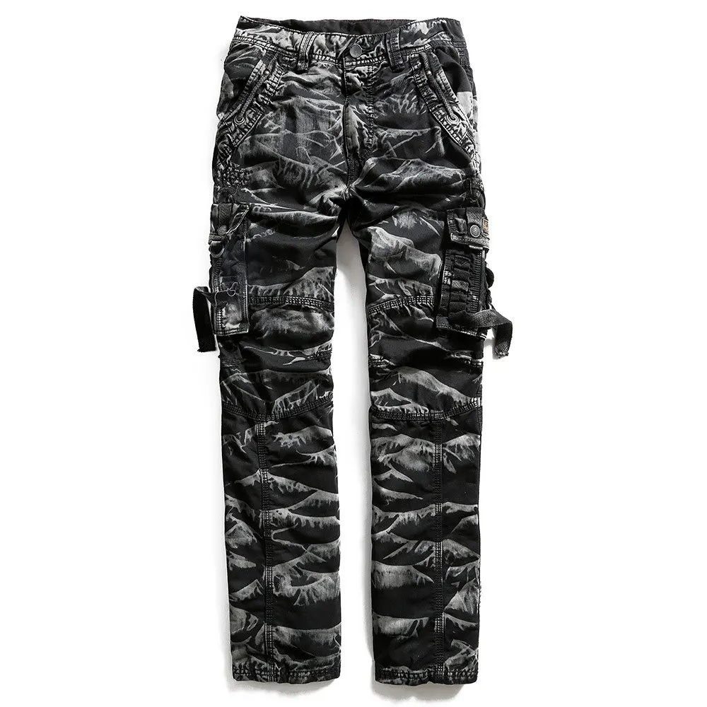 Уличная одежда, черные брюки-карго, techwear joggers, модные камуфляжные тактические брюки с множеством карманов, мужские повседневные брюки modis - Цвет: black camouflage