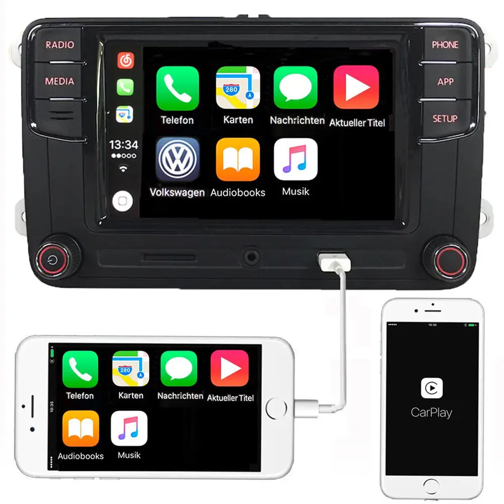 6," Автомобильная стерео RCD330+ камера CarPlay MirrorLink BT USB RVC для Volkswagen Tiguan Golf 5 6 Passat Polo Touran Caddy TAX FREE - Цвет: RCD330 RADIO