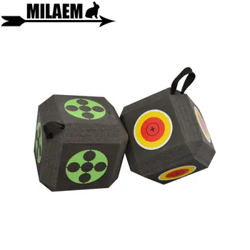 

Archery Targets Dice 3D Arrow Target Block Cube Fast Self-healing XPE Foam 23cm Sides Shooting Targeting Practice Accessories