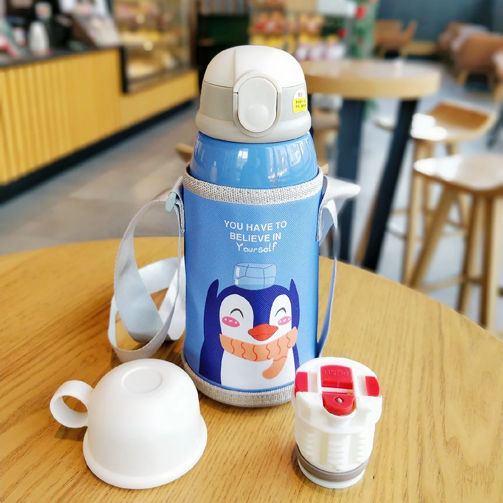 20oz Kids Cartoon Drinking Bottles Double Layers 316 Stainless Steel Water  Thermos Children Insulated Cups Portable Home School - AliExpress