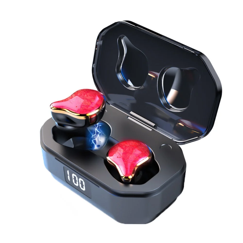 Портативный TWS Mini In-Ear водонепроницаемый спортивный динамик беспроводной Bluetooth 5,0 наушники с цифровым дисплеем зарядная коробка