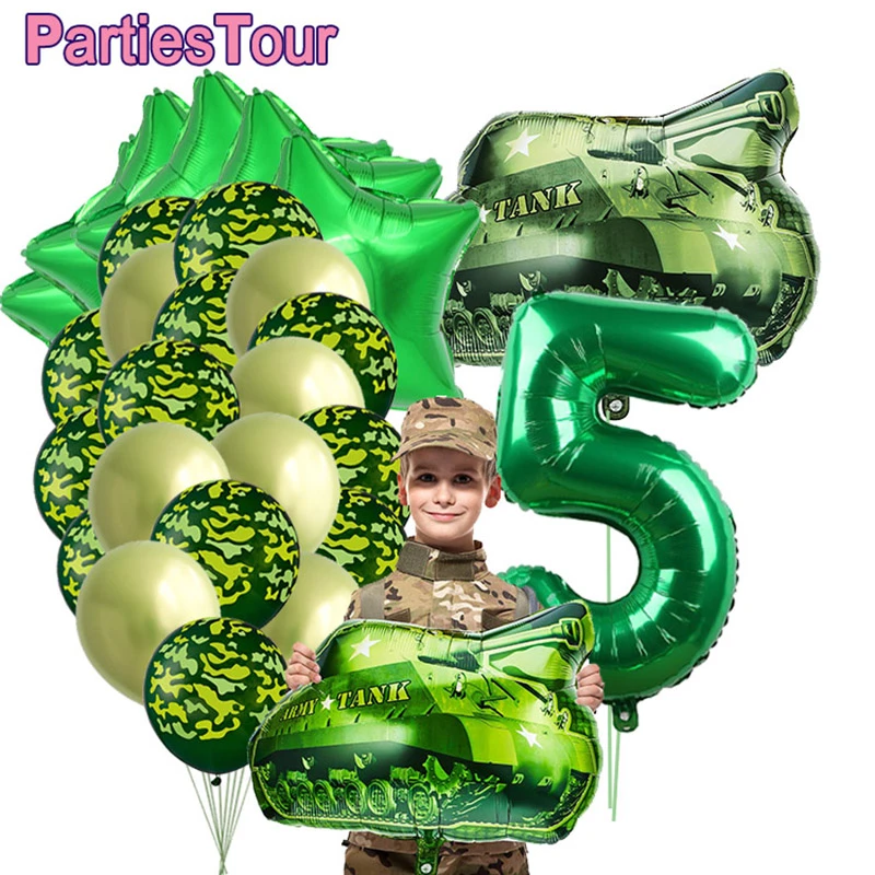 Party Supplies Military Balloons Military Army Army Camouflage