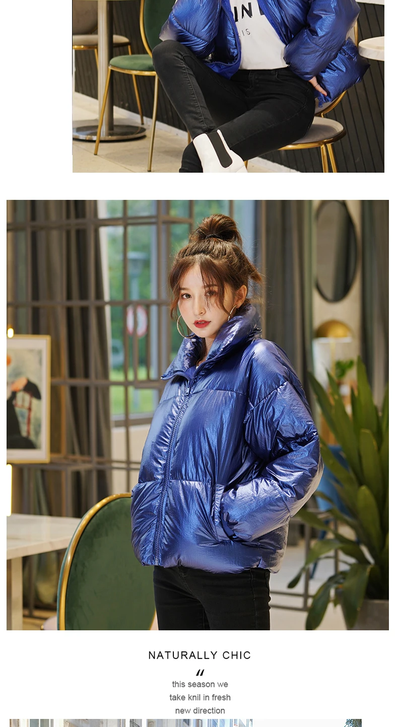 According to Nalini down Jacket Women's Winter New Style Thin Korean-style Short Loose-Fit BF Cotton-padded Clothes INS Onl