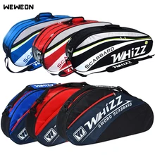 2-6 pçs saco de raquete de badminton sacos de tênis para treinamento jacquard raquete de esportes mochila para sapatos masculino feminino squash acessórios(China)