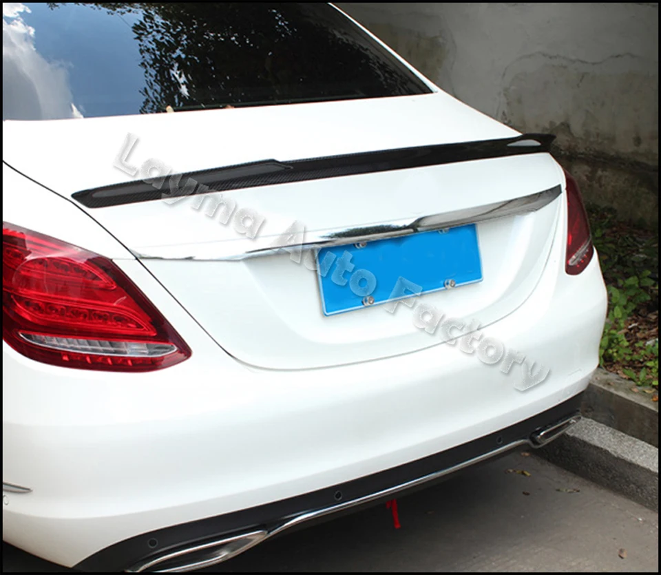 FD Стиль углеродного волокна задний спойлер багажника для benz c class c200 c220 c250- W205 c63 amg cf Стайлинг спойлер крыло