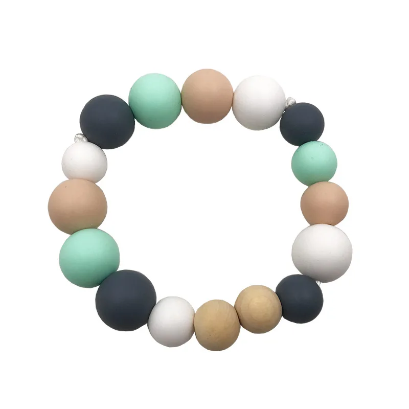 Imebaby Baby Products Silicone Necklace DIY Beads Necklace Bracelet Baby Childen's Rodents Food Grade Silicone Teething Toys