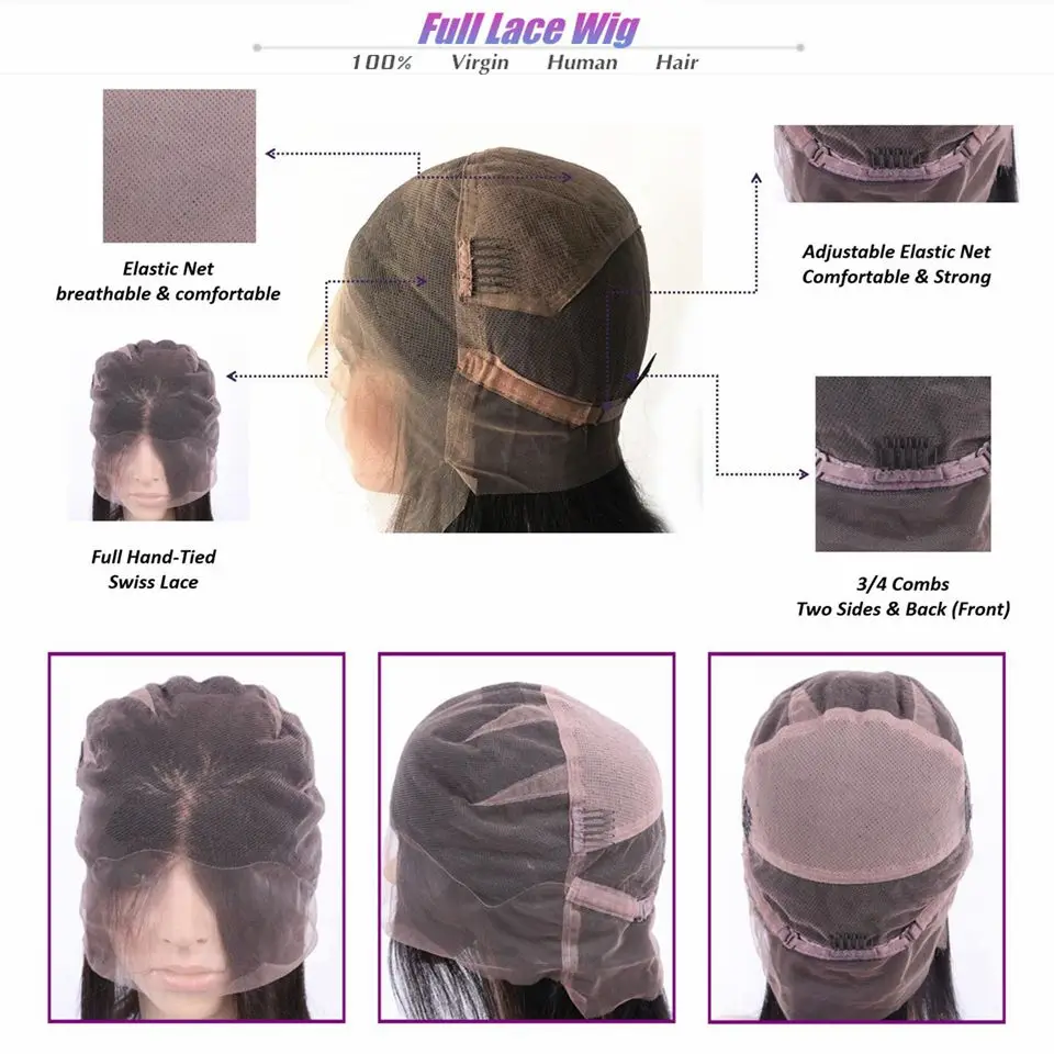 Apliques com cabelo humano