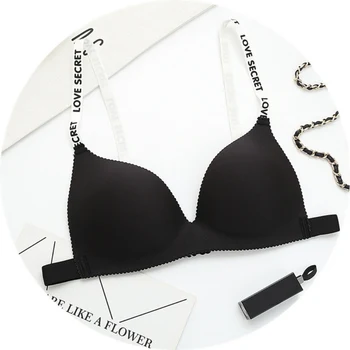 

2019 Push Up Women Bra Underwear Brassiere Seamless Comfortable Bra Fashion Letter Straps Sexy