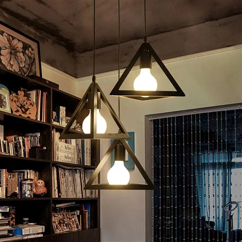 

E27 Vintage Industrial Loft Wire Cage Hanging Pendant Lighting Rustic Barn Metal Indoor Lighting