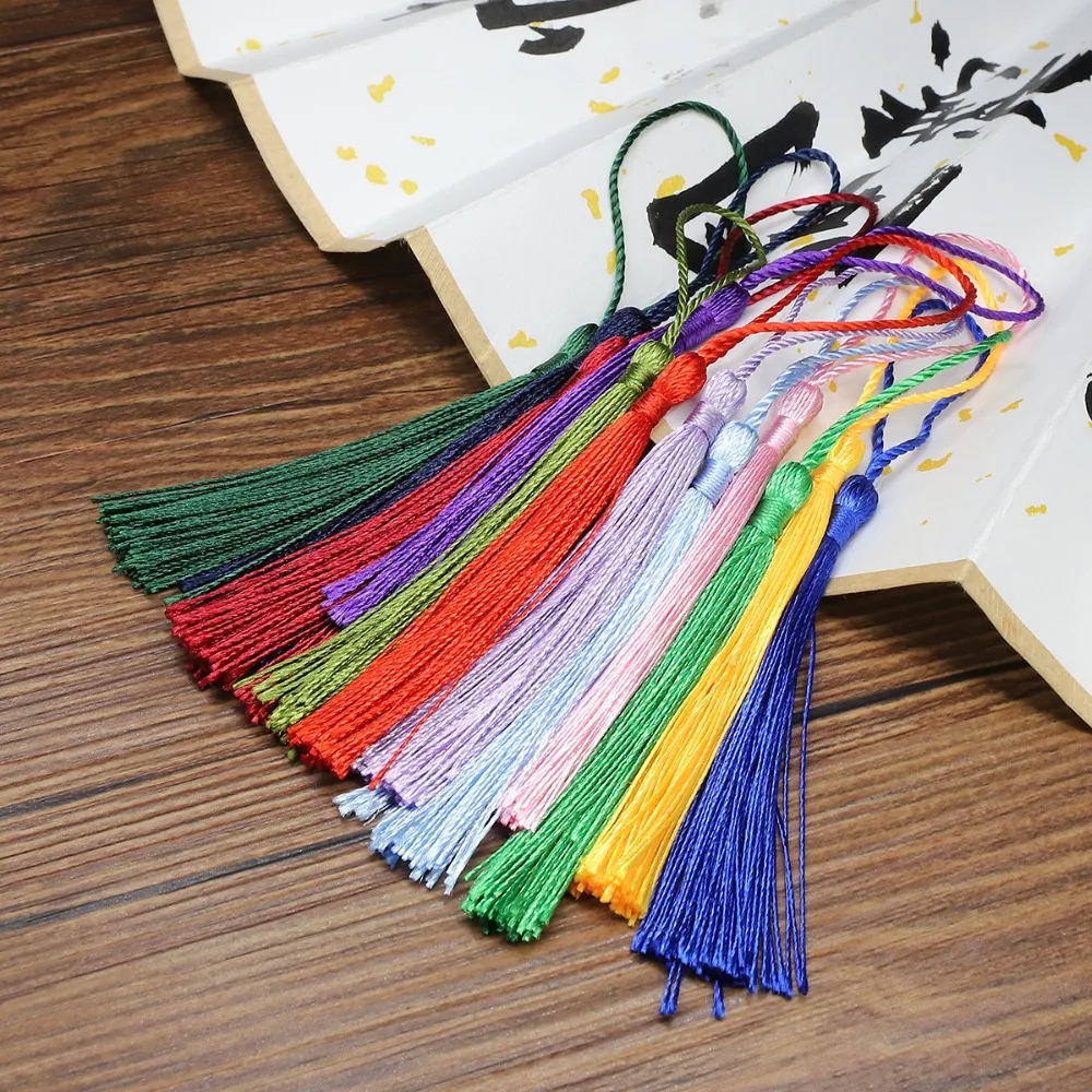 32 stücke DIY Schmuck Materialien Seide Quaste Set Polyester Auto Hängen Handy Anhänger Schmuck Machen Zubehör – Detail 8