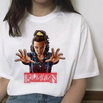 

Stranger Things Season 3 T Shirt Women ELEVEN Harajuku New Tshirt Funny 90s Female Graphic T-shirt Ullzang Upside Down Top Tees