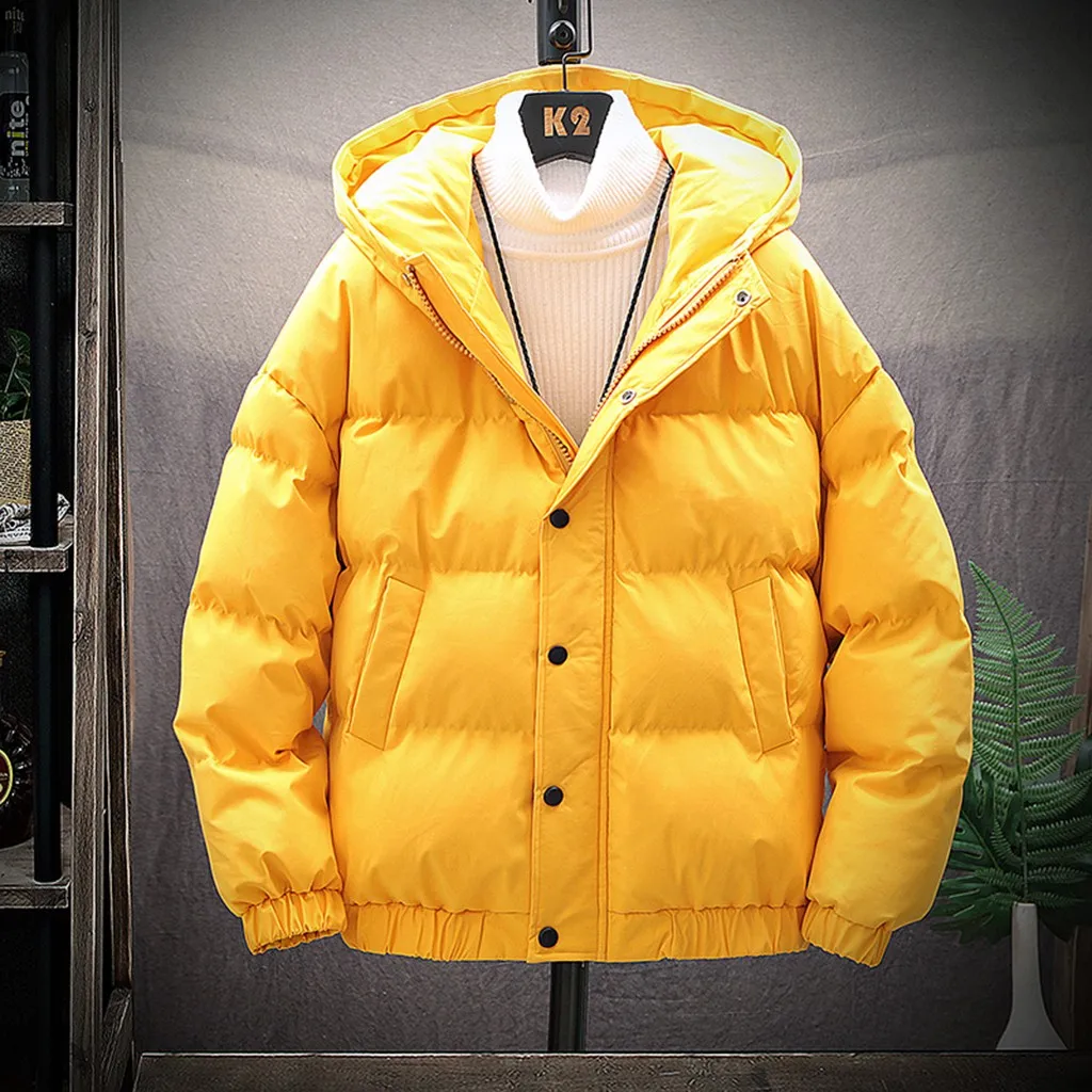 Мужской новый зимний стиль, модный светильник, хлопок, однотонный цвет, теплое пальто, парка, теплая одежда для одежды, зимнее пальто 10,16