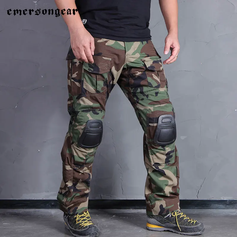 Emersongear 전술 훈련 바지 Gen 3 Mens Cargo Trouser 슈팅 Airsoft Hunting Wargame 전투 하이킹 사이클링 WL EM7044