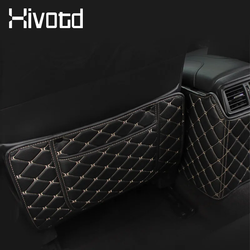 닛산 X-트레일 Xtrail T32 로그 2020-2014 자동차 안티 킥 매트 시트 백 보호 오거나이저 패드 인테리어 장식 액세서리
