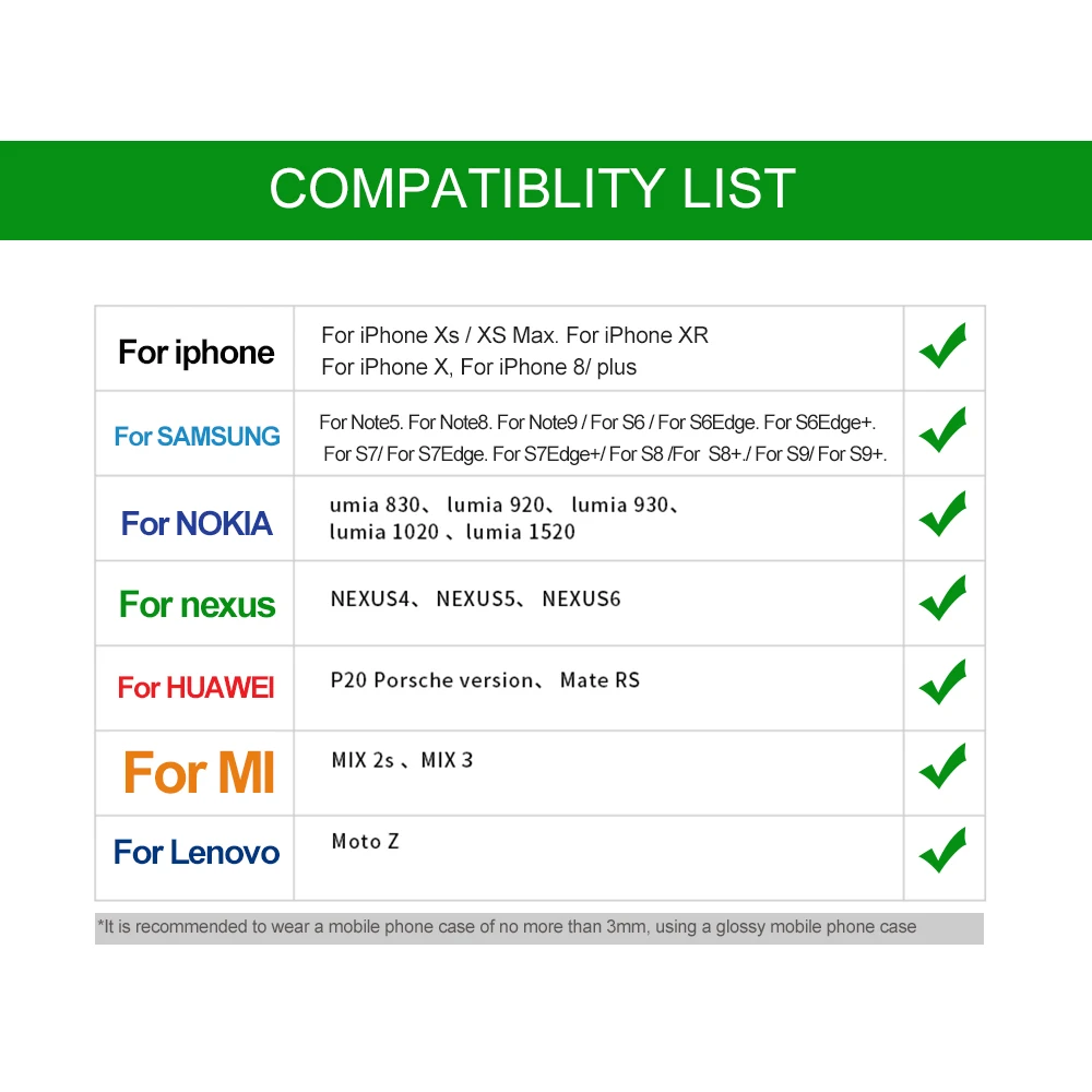 Wireless Charger 10W Quick Charge For iphone 8 Plus X XR Wireless Charging Adapter For Samsung S8 S9 Fast Qi Wireless Charger 57