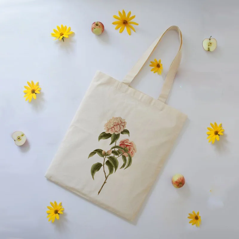 Цветочная сумка на заказ, печать сумка с короткими ручками с логотипом, ежедневное использование, сделай сам, хозяйственная сумка, холст, эко многоразовая переработка текста