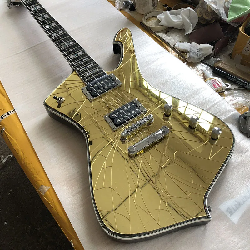 

2019 Custom Shop high-quality Special-shaped electric guitar,Abalone inlay and binding free shipping