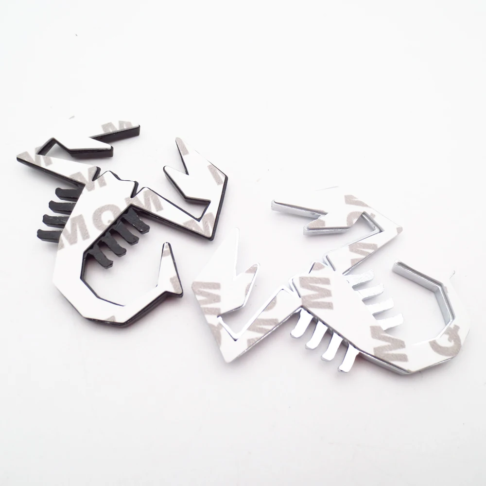 STAROAD-3D-Metal-Black-Silver-Scorpion-Shape-Emblem-Badge-Sticker-For-Fiat-Abarth-VW-Renault-Car (5)