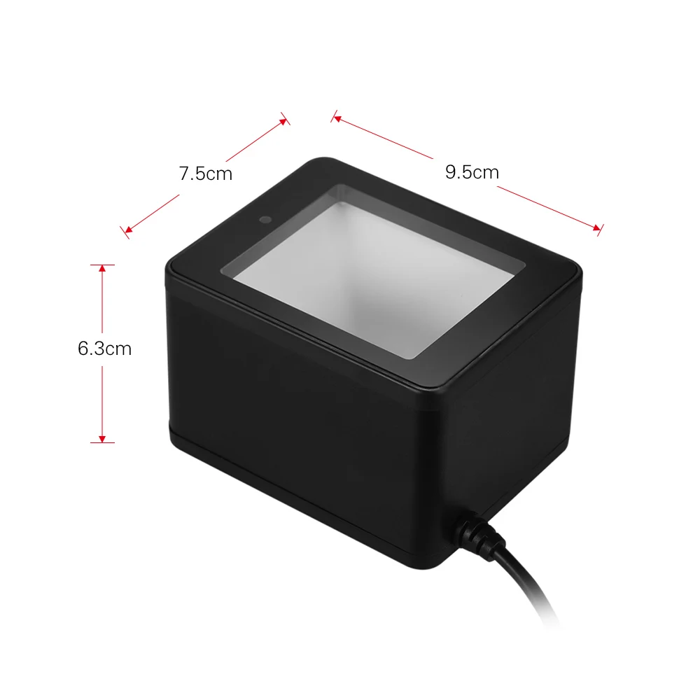 Aibecy YHD 9800 1D/2D/QR сканер штрих кода настольный USB проводной считыватель кмоп датчик