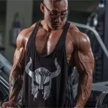 Новинка брендовая одежда Бодибилдинг Фитнес майка для мужчин тренировки викингов печати жилет Стрингер одежда майка