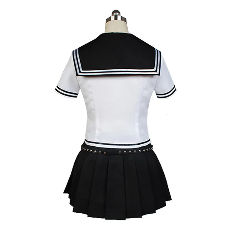 Game Mioda Ibuki Cosplay Costume Danganronpa 2 Wig Woman's JK Uniforms Girl Sailor Suit Halloween Carnival Costumes 0 (5)