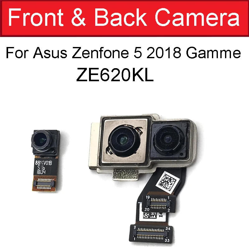 Передняя и задняя камера с гибким кабелем Для Zenfone 5 2018 Gamme ZE620KL запасные части для