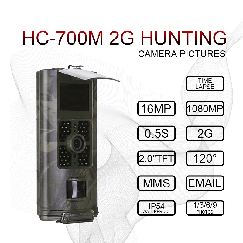 HC700M HC700G 16MP 2G 3g SMS mms-камера для охоты на открытом воздухе Trail камера игра ночного видения Охотник Скаут дикие ловушки для фотоаппаратов