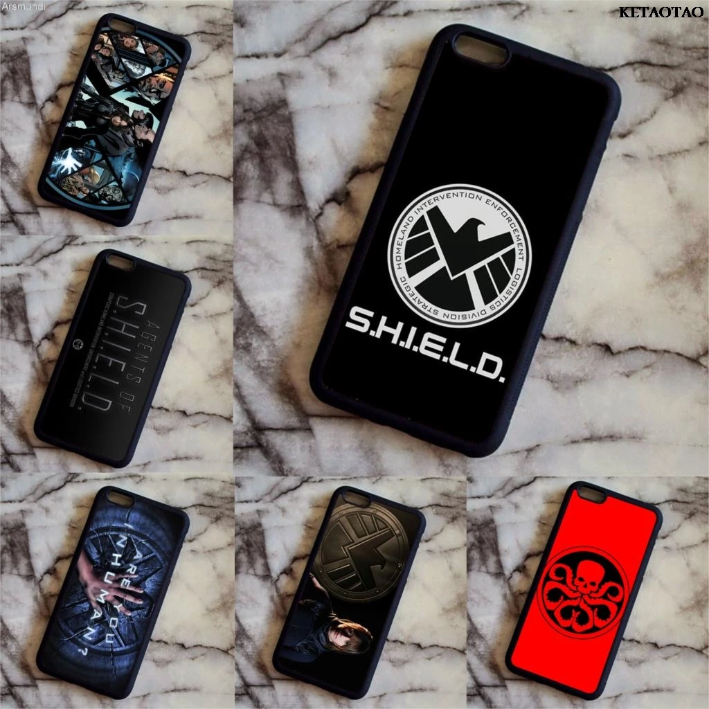 KETAOTAO 2018 Новые агенты щит Hydra Логотип чехлы для телефонов iPhone 4S 5C 5S 6 6S 7 8 Plus X Чехол