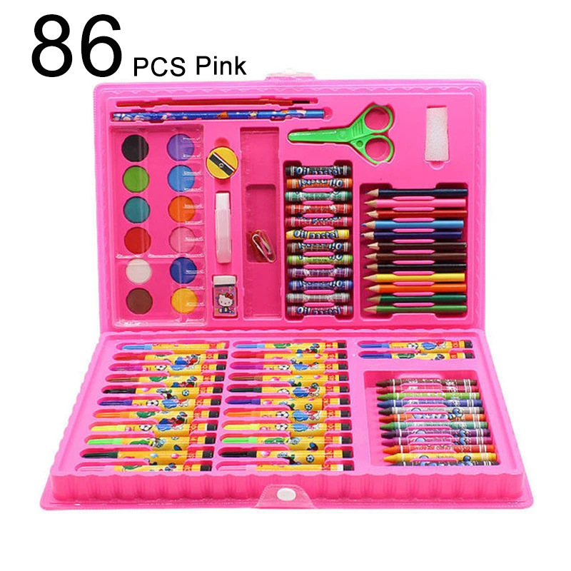 168PCS Painting Drawing Art Artist Set Kit Crayon Colored Pencils Watercolors  for Kids Children Student Christmas