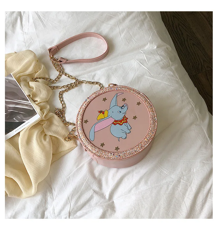 Disney Dumbo мультфильм леди сумка через плечо pu женская модная сумка Минни сумка для покупок Подарочная Одежда для куклы
