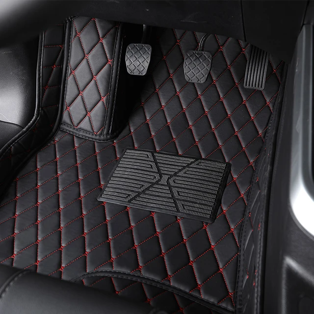 Tapis de sol de voiture en cuir personnalisé pour tous les modèles