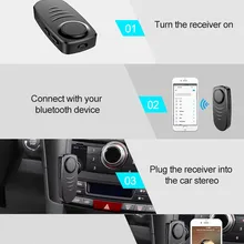 Лучшие продажи продуктов портативный Bluetooth 5,0 беспроводной 3,5 мм разъем громкой связи AUX автомобильный Bluetooth приемник Поддержка дропшиппинг