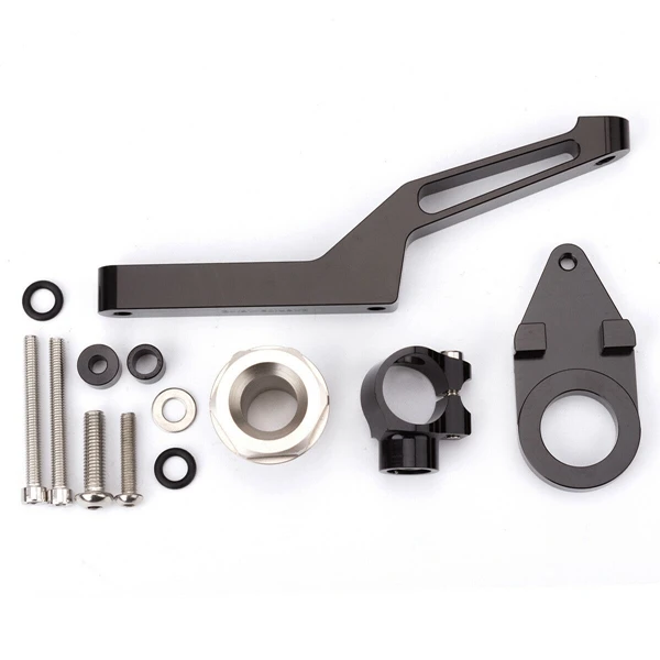

Adjustable Motorcycles Steering Damper Stabilizer Mounting Brackets Kits for Kawasaki ZX6R 2009 - 2019 2016 2015 14 13 12