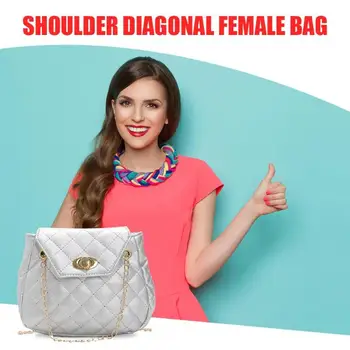 

Hot Sale Handbags Classic Delicate Fashion PU Leather Messenger Bags Women Solid Color Totes Chain Shoulder Handbag