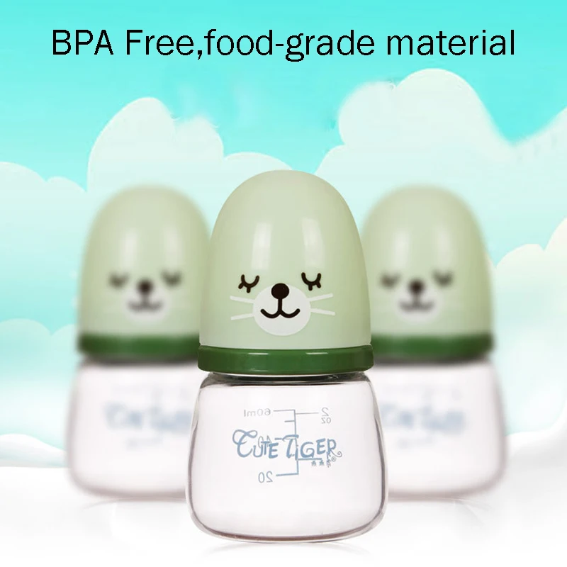 AAG Glass Baby Bottle Cup BPA Free Child Feeding Water Bottles Fruit Juice Milk Drinking Bottle Baby Food-grade Bottles Drinker