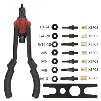 

BT-606/BT-607 Car Repair 14”Rivet Nut Tool Meterk Professional Hand Rod Rivet Gun Setter Kit Auto Car Accessories