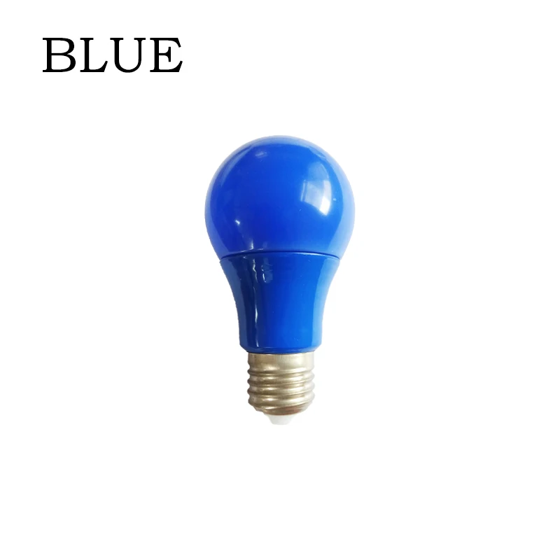 Blue E27 красочный шар светильник лампочка адвокатского сословия СИД светильник, 5 Вт, 7 Вт, 9 Вт, красные, синие зеленого, желтого, розового цвета Lampara СИД Bombillas для бар КТВ вечерние светильник Инж - Испускаемый цвет: Blue