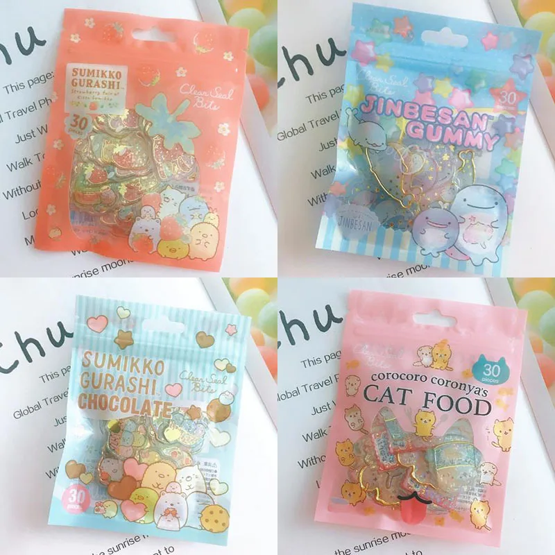 Stickers Scrapbooking Creature Whale Diary Cartoon-Corner Label 30pcs/Pack Toy Bag Gift