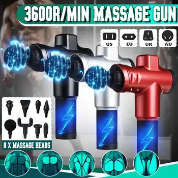 

Fitness Home Electric Fascia Guns Full Body Massage Guns Powerful Cordless Deep Tissue Muscle Massager Relaxation with 8 Heads
