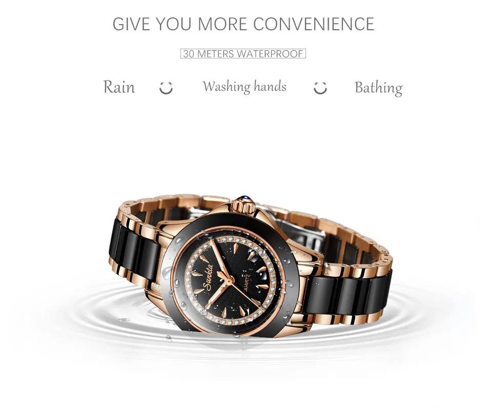 SUNKTA список женские часы кварцевые часы женские топ брендовые Роскошные водонепроницаемые женские часы девушка часы Relogio Feminino
