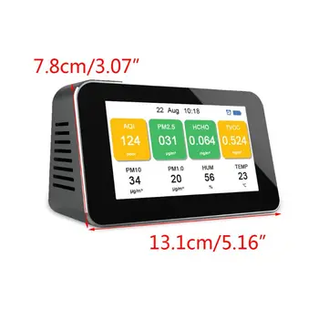 

Multifunction LCD Digital Display Quick Sensing Air Quality Monitor Gas Pollutio E5BE