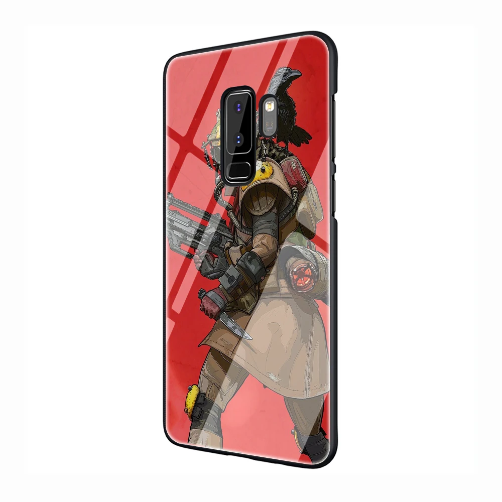EWAU scarface Glass Phone Case for Samsung Galaxy S7 8 9 10Plus Note8 9 A10 20 30 40 50 60 70